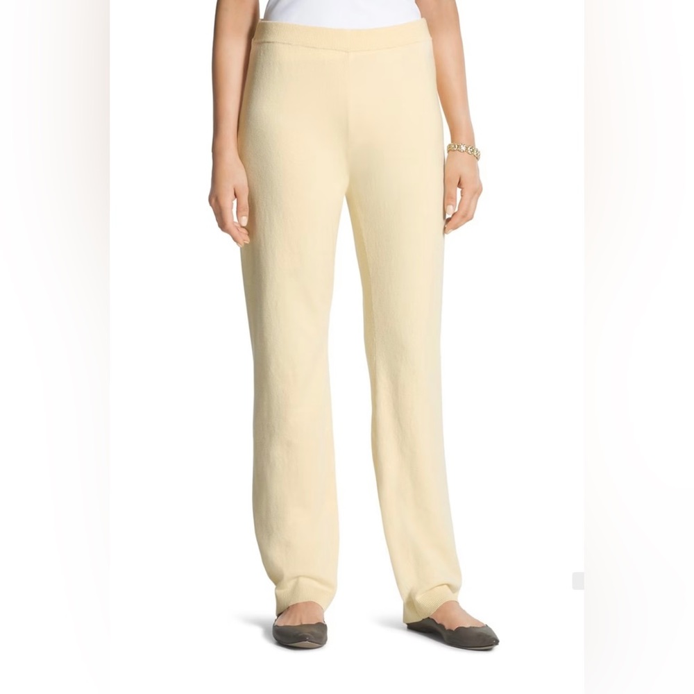 zenergy by Chico women’s cotton,‎ cashmere side rib, panel pants, size 8/10